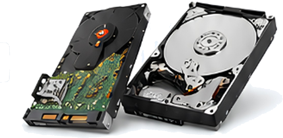 Hard Drive PCB and Open Platter