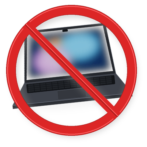 MacBook Warning Graphic