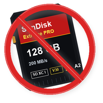 SD Card Warning Graphic